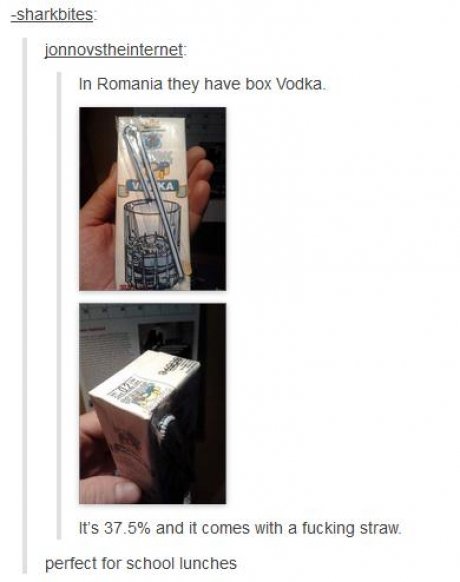 Vodka in School Lunches