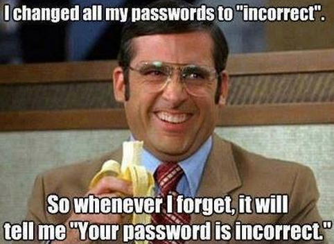 Your Password is Incorrect