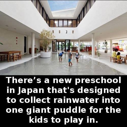 Japanese preschool puddle