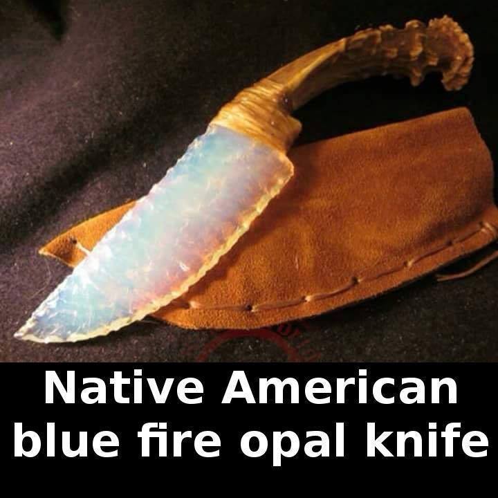 Native American blue fire opal