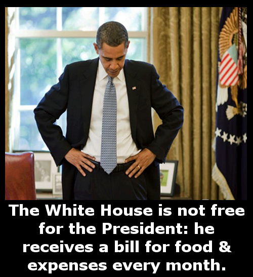 President pays for food