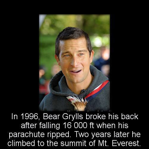bear grylls broken back