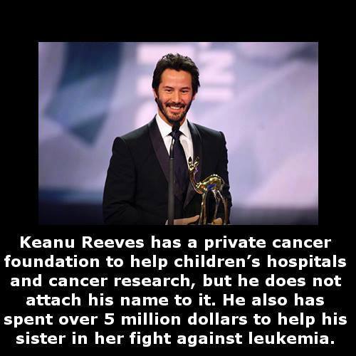 keanu reeves charity
